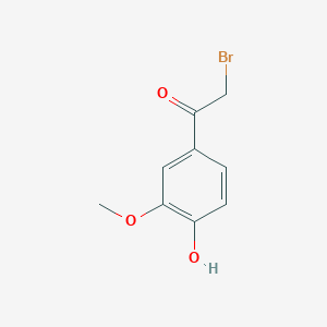 molecular formula C9H9BrO3 B1314248 2-Bromo-1-(4-hydroxy-3-methoxyphenyl)ethanone CAS No. 69638-06-8