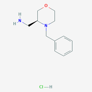 molecular formula C12H19ClN2O B13142487 (S)-(4-Benzylmorpholin-3-yl)methanamine hydrochloride 