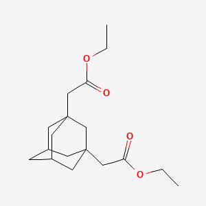 molecular formula C18H28O4 B1314249 Diethyl 2,2'-(adamantane-1,3-diyl)diacetate CAS No. 81657-07-0