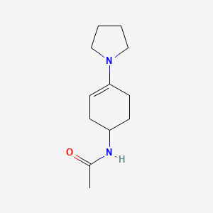 molecular formula C12H20N2O B1314253 N-(4-吡咯啉基环己-3-烯基)乙酰胺 CAS No. 102745-76-6