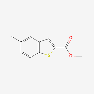 molecular formula C11H10O2S B1314255 5-Methyl-benzo[B]thiophene-2-carboxylic acid methyl ester CAS No. 82787-69-7