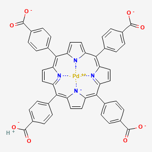 molecular formula C48H25N4O8Pd-3 B13142555 Tetra(4-carboxyphenyl)porphyrinatopalladium 