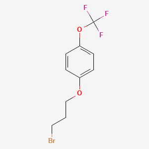 molecular formula C10H10BrF3O2 B1314262 1-(3-Bromopropoxy)-4-(trifluoromethoxy)benzene CAS No. 102793-82-8