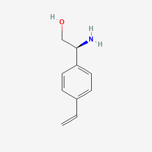 molecular formula C10H13NO B13142691 (S)-2-Amino-2-(4-vinylphenyl)ethanol 