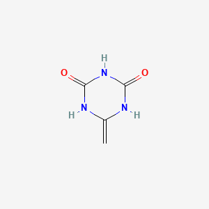 molecular formula C4H5N3O2 B13142697 6-Methylidene-1,3,5-triazinane-2,4-dione CAS No. 922179-92-8