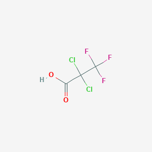 molecular formula C3HCl2F3O2 B1314270 2,2-Dichloro-3,3,3-trifluoropropionic acid CAS No. 422-39-9