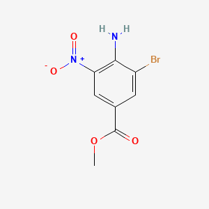 molecular formula C8H7BrN2O4 B1314272 Methyl 4-amino-3-bromo-5-nitrobenzoate CAS No. 105655-17-2