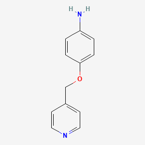 molecular formula C12H12N2O B1314274 4-(Pyridin-4-ylmethoxy)aniline CAS No. 105350-42-3