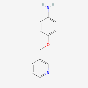 molecular formula C12H12N2O B1314275 4-(吡啶-3-基甲氧基)苯胺 CAS No. 105350-44-5
