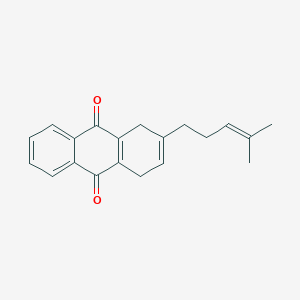 molecular formula C20H20O2 B13142758 2-(4-Methylpent-3-en-1-yl)-1,4-dihydroanthracene-9,10-dione CAS No. 71307-98-7