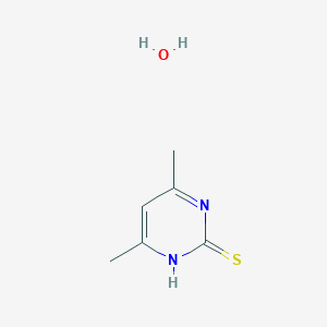 molecular formula C6H10N2OS B13142797 4,6-Dimethyl-2-mercaptopyrimidine hydrate 