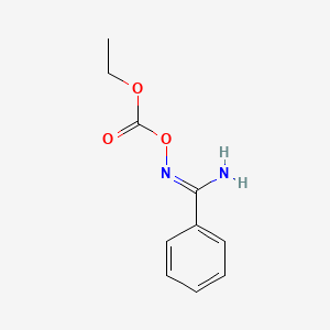 molecular formula C10H12N2O3 B1314280 Benzenecarboximidamide, N-[(ethoxycarbonyl)oxy]- 