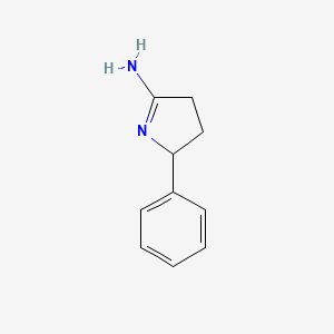 molecular formula C10H12N2 B13142817 2-phenyl-3,4-dihydro-2H-pyrrol-5-amine 