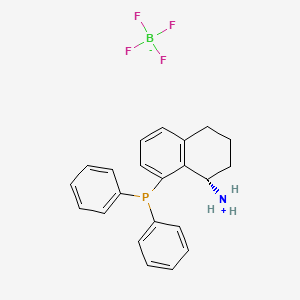 molecular formula C22H23BF4NP B13142824 (S)-8-(Diphenylphosphino)-1,2,3,4-tetrahydronaphthalen-1-aminium tetrafluoroborate CAS No. 1222630-46-7
