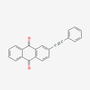 molecular formula C22H12O2 B13142858 2-(Phenylethynyl)anthracene-9,10-dione CAS No. 83790-93-6