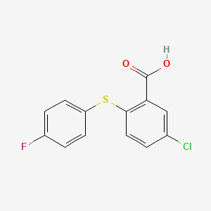 molecular formula C13H8ClFO2S B1314287 5-Chloro-2-(4-fluorophenyl)sulfanylbenzoic acid CAS No. 54435-13-1