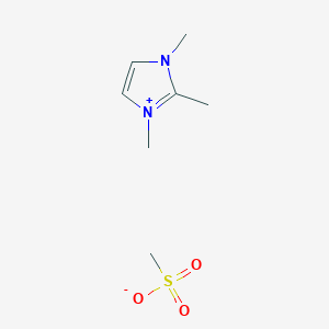 molecular formula C7H14N2O3S B13142902 1,2,3-Trimethyl-1H-imidazol-3-ium methanesulfonate CAS No. 817575-07-8