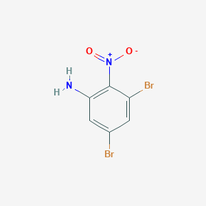 molecular formula C6H4Br2N2O2 B13142925 3,5-Dibromo-2-nitroaniline 