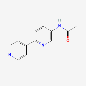 molecular formula C12H11N3O B13142933 N-([2,4'-Bipyridin]-5-yl)acetamide CAS No. 834881-90-2
