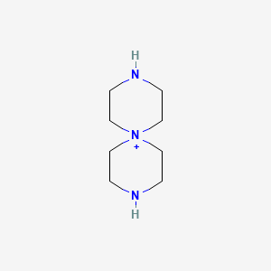 molecular formula C8H18N3+ B13142981 3,6,9-Triazaspiro[5.5]undecan-6-ium 