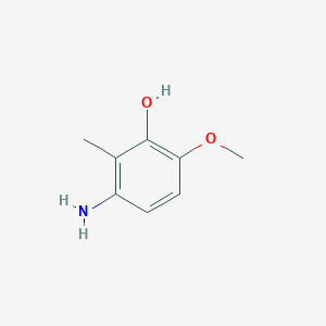 molecular formula C8H11NO2 B13143019 3-Amino-6-methoxy-2-methylphenol 