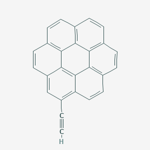 molecular formula C26H12 B13143025 1-Ethynylcoronene CAS No. 88299-23-4