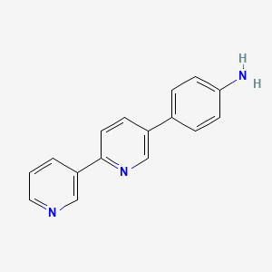 molecular formula C16H13N3 B13143033 4-([2,3'-Bipyridin]-5-yl)aniline CAS No. 917897-52-0