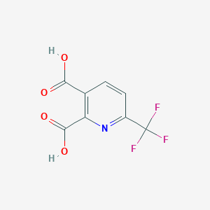 molecular formula C8H4F3NO4 B1314304 6-(Trifluoromethyl)pyridine-2,3-dicarboxylic acid CAS No. 90376-94-6