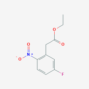 molecular formula C10H10FNO4 B1314305 乙酸2-(5-氟-2-硝基苯基)酯 CAS No. 121303-77-3