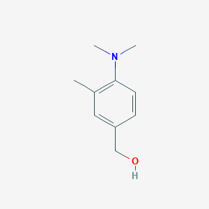 molecular formula C10H15NO B13143098 (4-(Dimethylamino)-3-methylphenyl)methanol CAS No. 773871-29-7