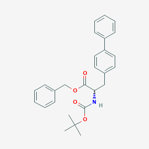 molecular formula C27H29NO4 B131431 (S)-2-(t-butoxycarbonylamino)-3-(biphenyl-4-yl)-propionic acid benzyl ester CAS No. 153037-45-7