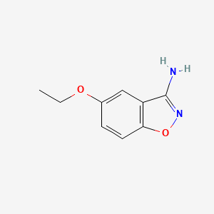 molecular formula C9H10N2O2 B13143224 5-Ethoxybenzo[d]isoxazol-3-amine 