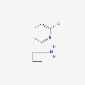 molecular formula C9H11ClN2 B13143280 1-(6-Chloropyridin-2-yl)cyclobutanamine 