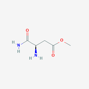 molecular formula C5H10N2O3 B13143321 (R)-Methyl3,4-diamino-4-oxobutanoate 