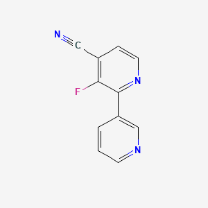 molecular formula C11H6FN3 B13143326 3-Fluoro-[2,3'-bipyridine]-4-carbonitrile 