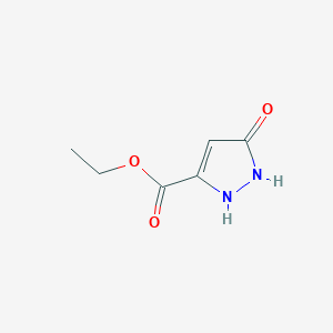 molecular formula C6H8N2O3 B1314333 ethyl 5-hydroxy-1H-pyrazole-3-carboxylate CAS No. 40711-33-9