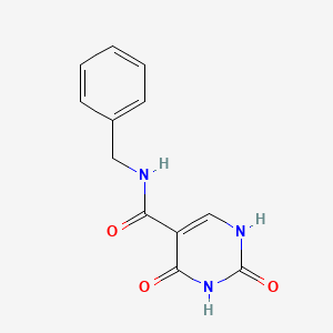 molecular formula C12H11N3O3 B1314334 N-Benzyl-2,4-dioxo-1,2,3,4-tetrahydropyrimidine-5-carboxamide CAS No. 65906-67-4