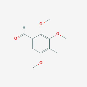 molecular formula C11H14O4 B13143340 2,3,5-Trimethoxy-4-methylbenzaldehyde CAS No. 85071-59-6