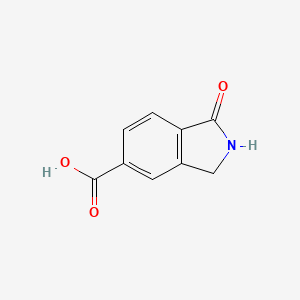 molecular formula C9H7NO3 B1314337 1-Oxoisoindoline-5-carboxylic acid CAS No. 23386-40-5