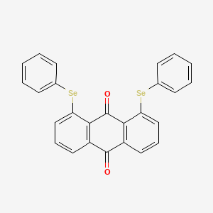 molecular formula C26H16O2Se2 B13143379 1,8-Bis(phenylselanyl)anthracene-9,10-dione CAS No. 515159-03-2