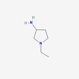 molecular formula C6H14N2 B1314340 1-Ethylpyrrolidin-3-amine CAS No. 7791-89-1
