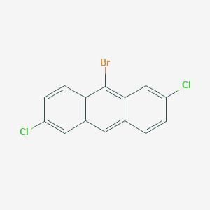 molecular formula C14H7BrCl2 B13143412 9-Bromo-2,6-dichloroanthracene CAS No. 88847-74-9