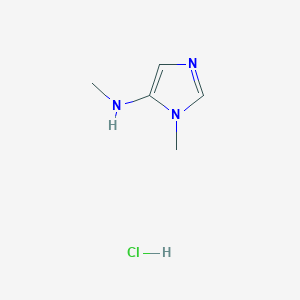 molecular formula C5H10ClN3 B13143418 N,1-dimethyl-1H-imidazol-5-amine hydrochloride 