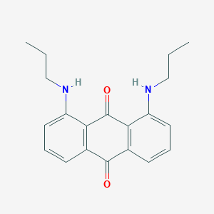 molecular formula C20H22N2O2 B13143437 9,10-Anthracenedione, 1,8-bis(propylamino)- CAS No. 824951-72-6