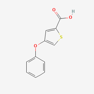 molecular formula C11H8O3S B1314344 4-Phenoxythiophene-2-carboxylic acid CAS No. 81028-69-5