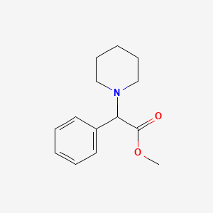 molecular formula C14H19NO2 B1314346 Methyl 2-phenyl-2-(piperidin-1-yl)acetate 