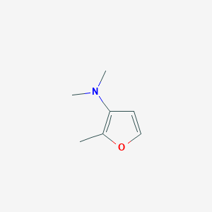 molecular formula C7H11NO B13143493 N,N,2-trimethylfuran-3-amine 