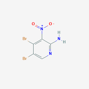 molecular formula C5H3Br2N3O2 B13143572 4,5-Dibromo-3-nitropyridin-2-amine 