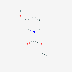molecular formula C8H13NO3 B1314358 ethyl 3-hydroxy-3,6-dihydropyridine-1(2H)-carboxylate CAS No. 66643-49-0