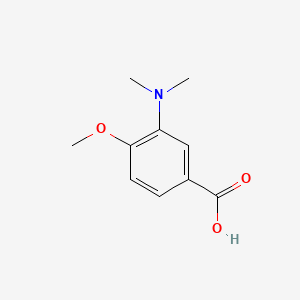 molecular formula C10H13NO3 B1314359 3-(二甲氨基)-4-甲氧基苯甲酸 CAS No. 197500-33-7